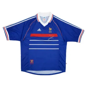 Das retro Heimtrikot der französischen Nationalmannschaft im Jahr 1998 - Blau