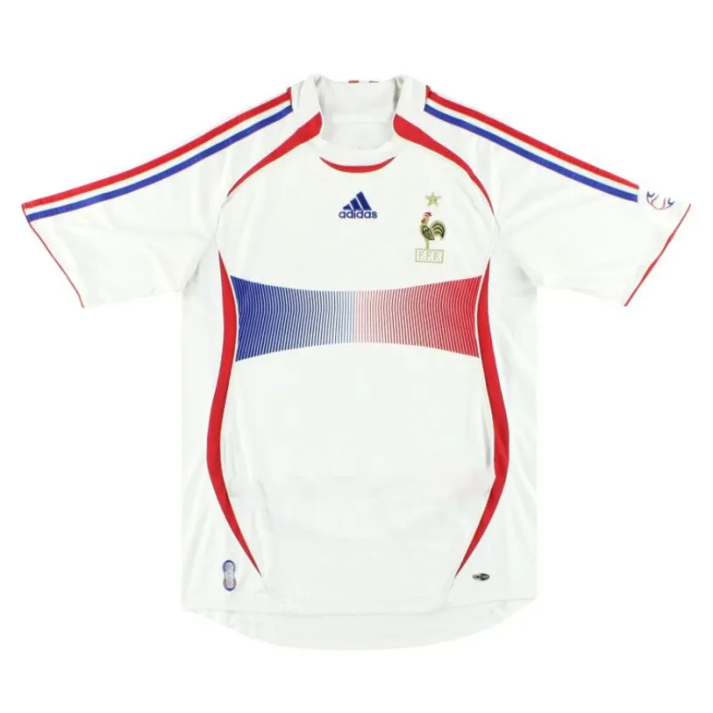 Le maillot rétro extérieur de l'équipe nationale de France en 2006 - Blanc