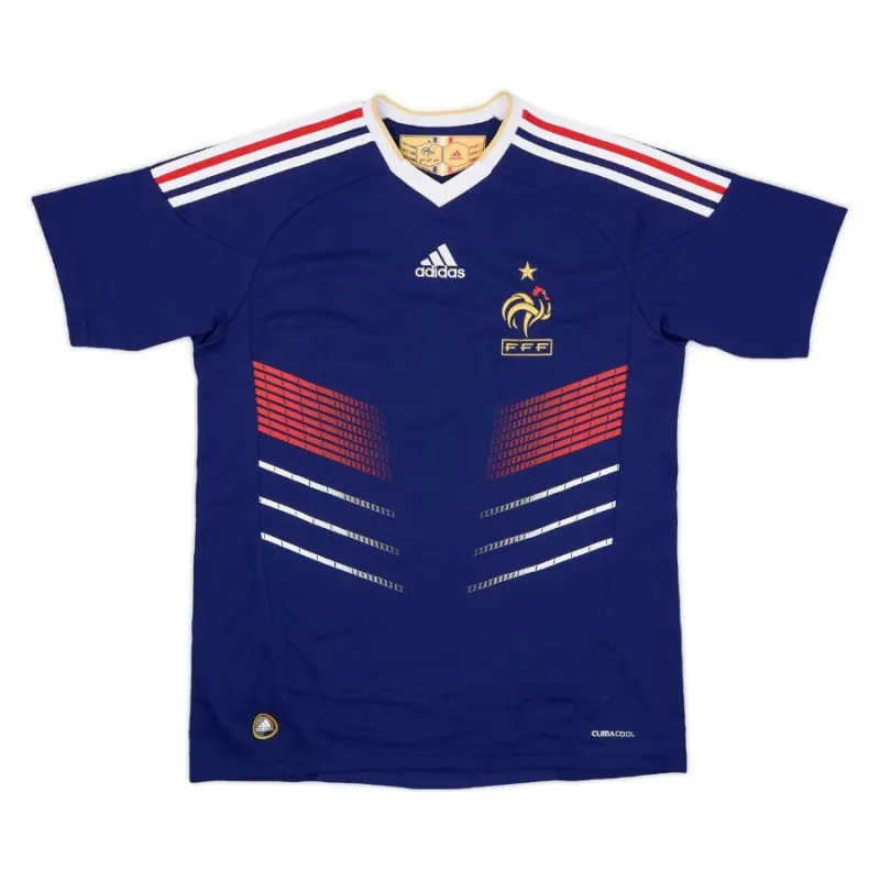 Le maillot rétro domicile de l'équipe nationale de France en 2009/2010 - Bleu