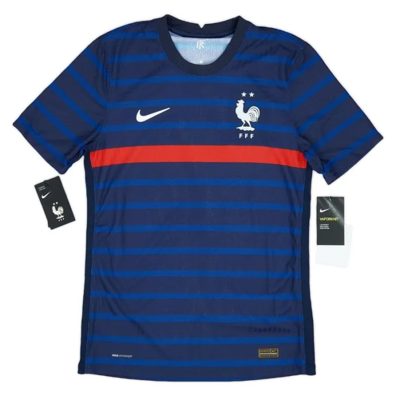 Das retro Heimtrikot der französischen Nationalmannschaft im Jahr 2020/2021 - Blau