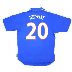 Das retro Heimtrikot der französischen Nationalmannschaft, das David Trézéguet 2000 trug - Blau