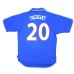 Le maillot rétro domicile de l'équipe nationale de France porté par David Trézéguet en 2000 - Bleu
