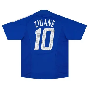 Das retro Heimtrikot der französischen Nationalmannschaft von Zinedine Zidane von 2002 bis 2004 - blau.