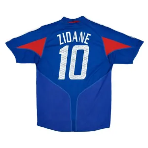 Das retro Heimtrikot der französischen Nationalmannschaft von Zinedine Zidane von 2004 bis 2006 - blau.