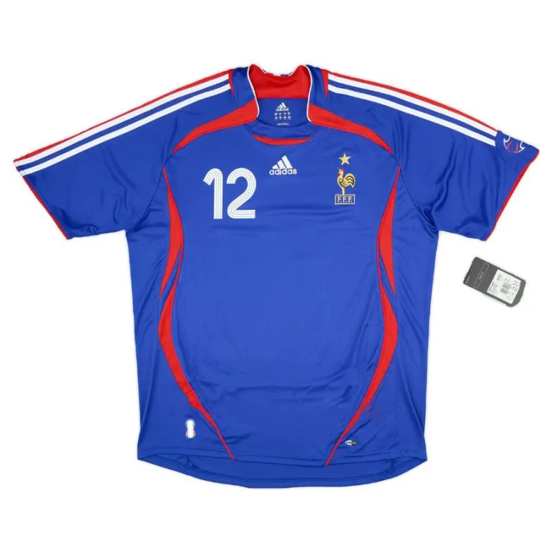 Das retro Heimtrikot der französischen Nationalmannschaft von Thierry Henry von 2006 bis 2007 - blau.
