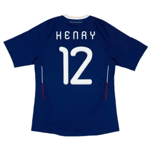 Das retro Heimtrikot der französischen Nationalmannschaft von Thierry Henry in der Saison 2009/2010 - blau.