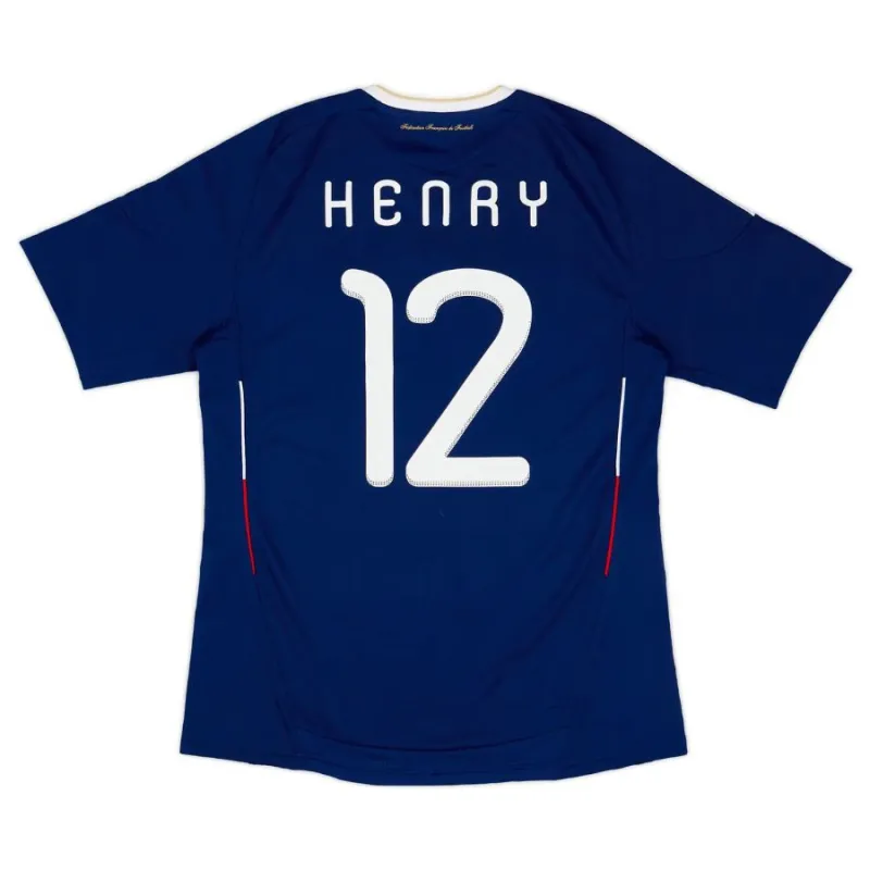 Das retro Heimtrikot der französischen Nationalmannschaft von Thierry Henry in der Saison 2009/2010 - blau.