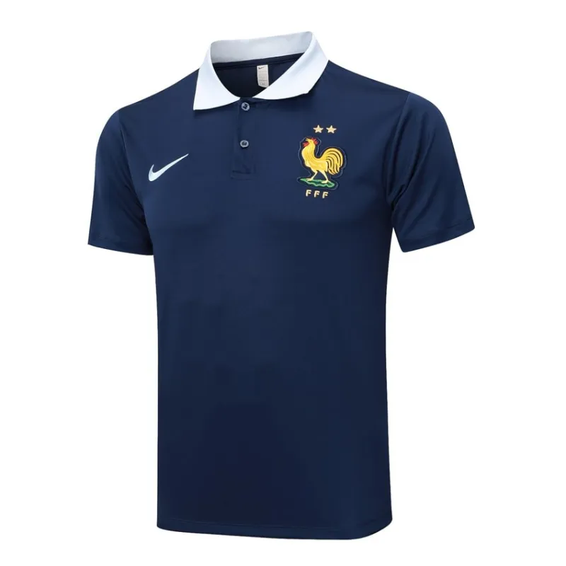 Trainingsanzug 2024/25 mit POLO - Shirt und Hosen der französischen Nationalmannschaft - blau