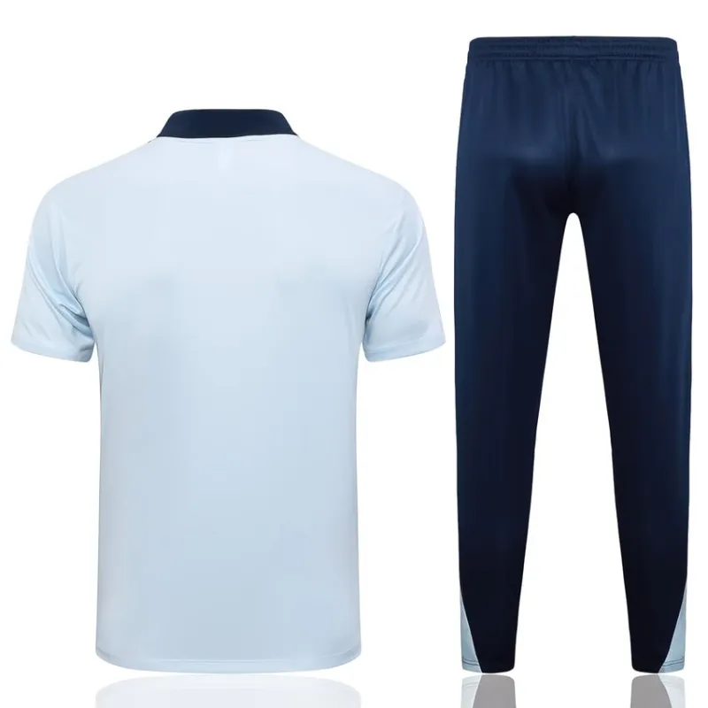 Trainingsanzug 2024/25 mit POLO - Shirt und Hosen der französischen Nationalmannschaft - weiß