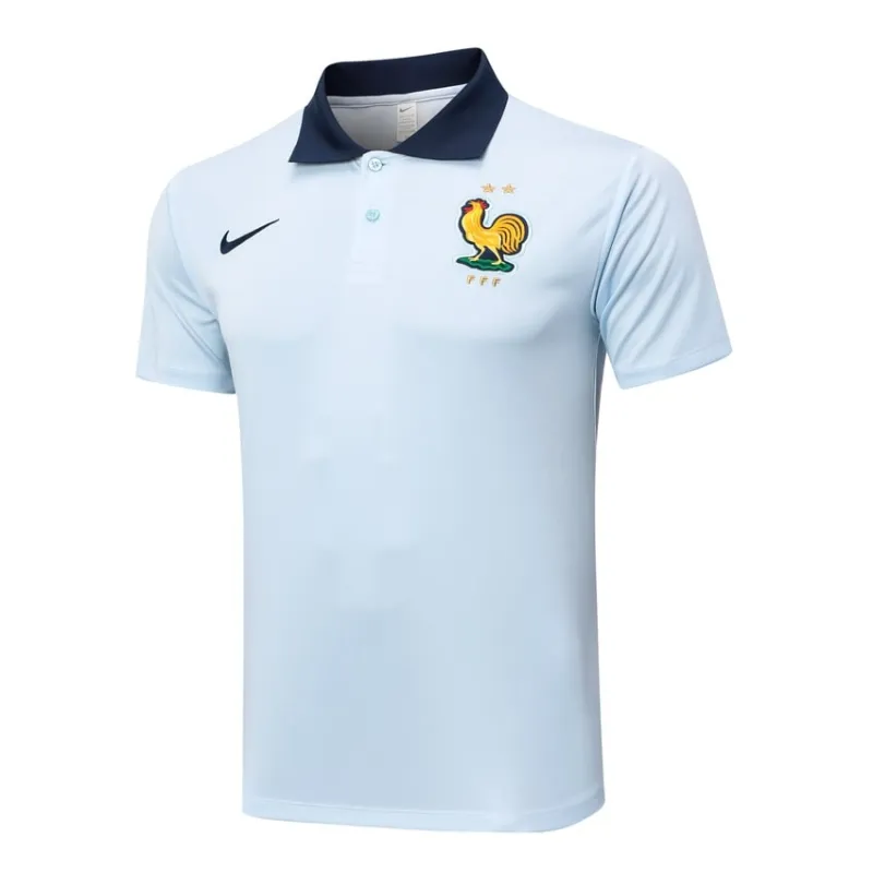 Trainingsanzug 2024/25 mit POLO - Shirt und Hosen der französischen Nationalmannschaft - weiß