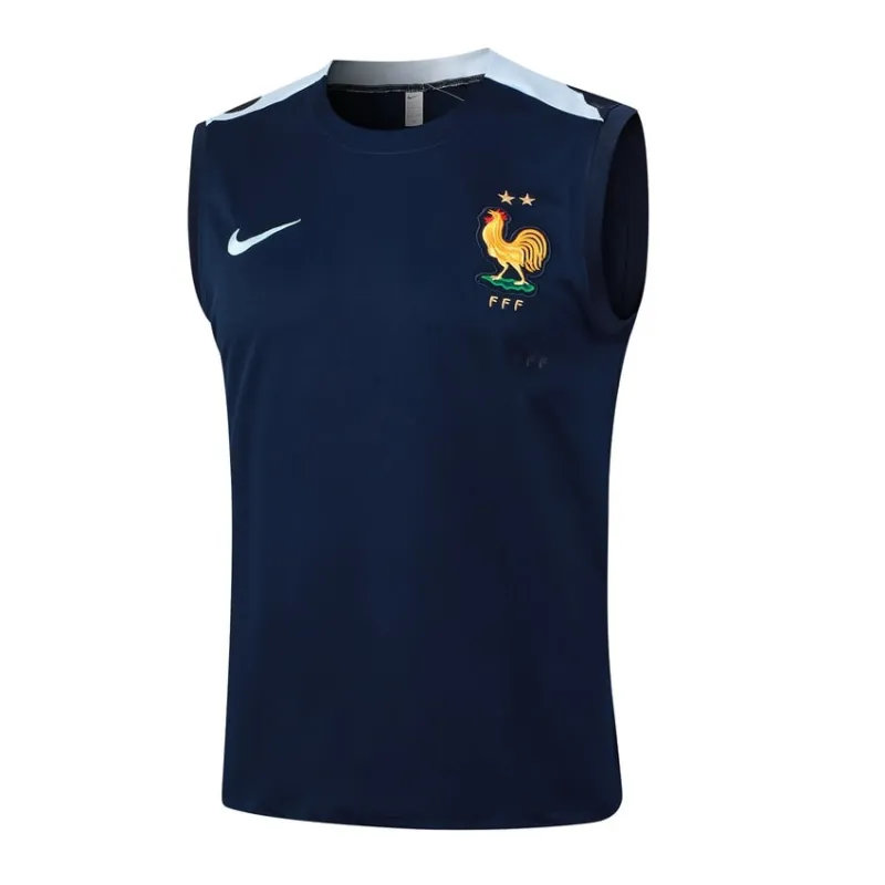Die Weste und die Shorts der französischen Nationalmannschaft für die Saison 2024/25 - blau.