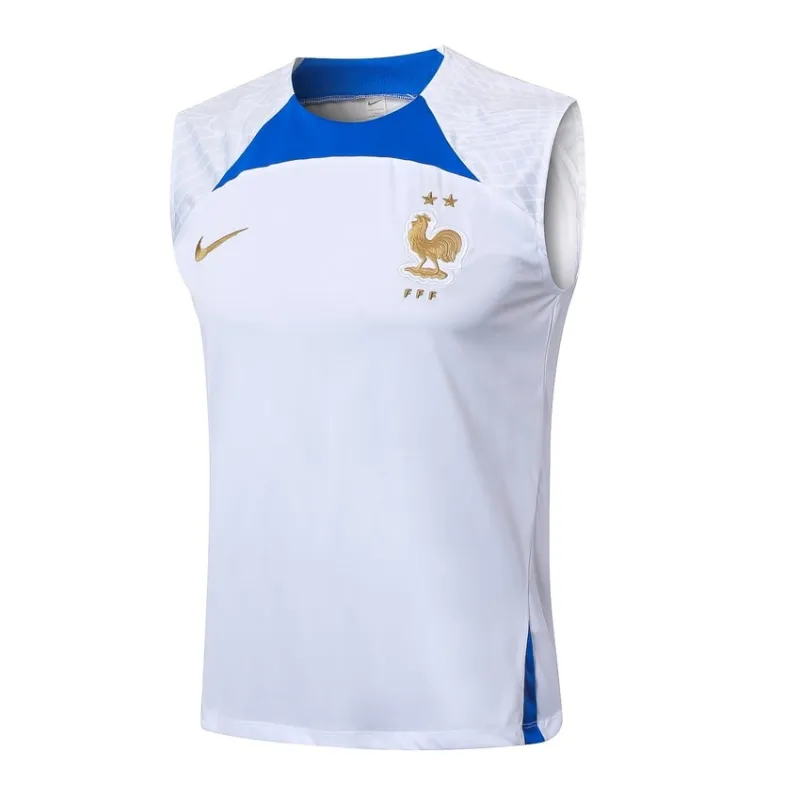 Die Weste und die Shorts der französischen Nationalmannschaft für die Saison 2024/25 - weiß.