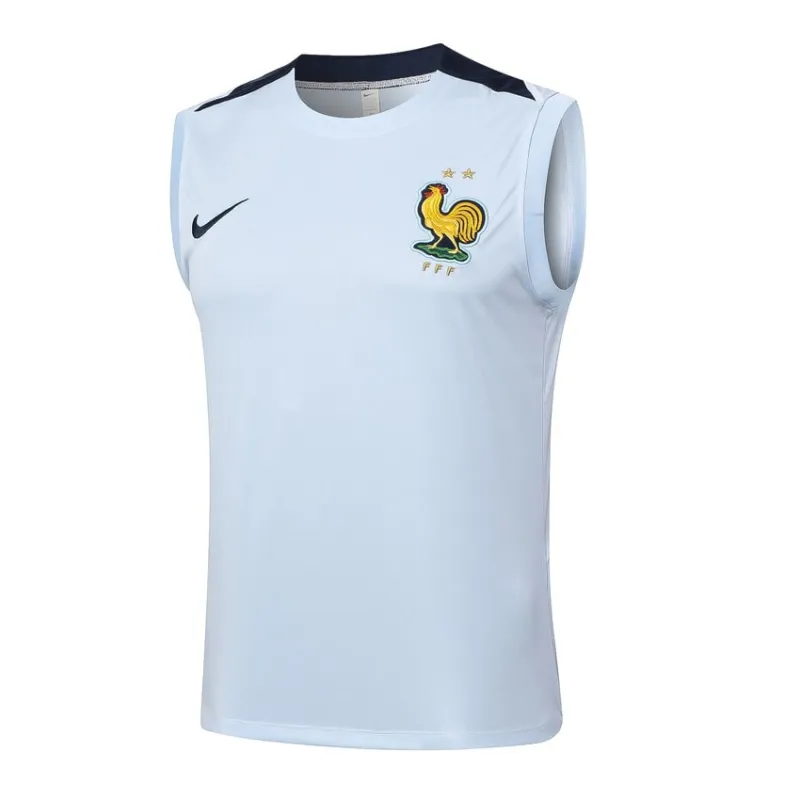 Le gilet et les shorts de l'équipe de France pour la saison 2024/25 - blanc clair.