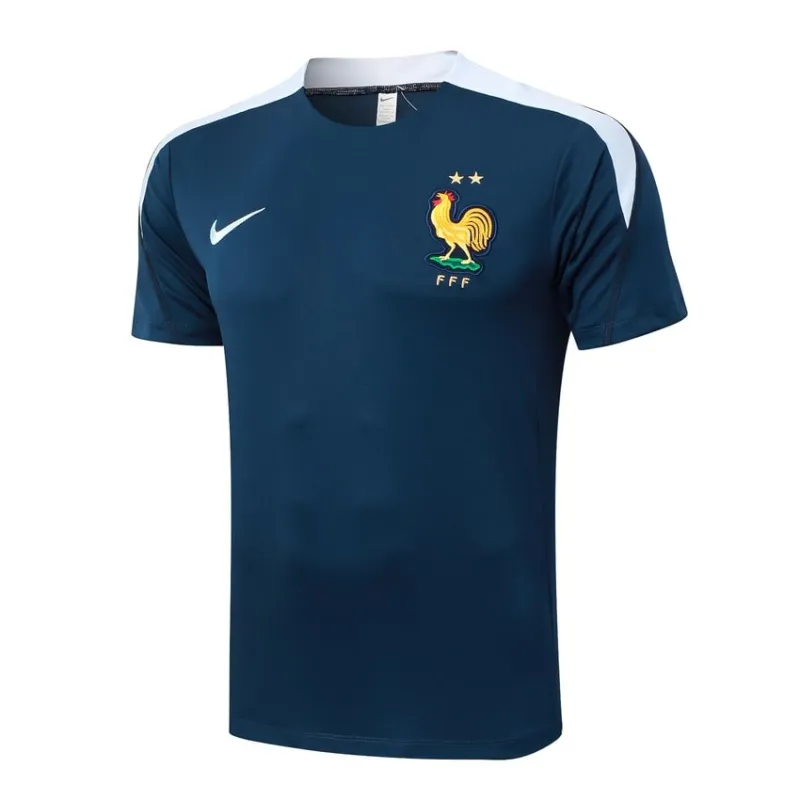 Das Trainingsanzug und die Shorts der französischen Nationalmannschaft für die Saison 2024/25 - blau.
