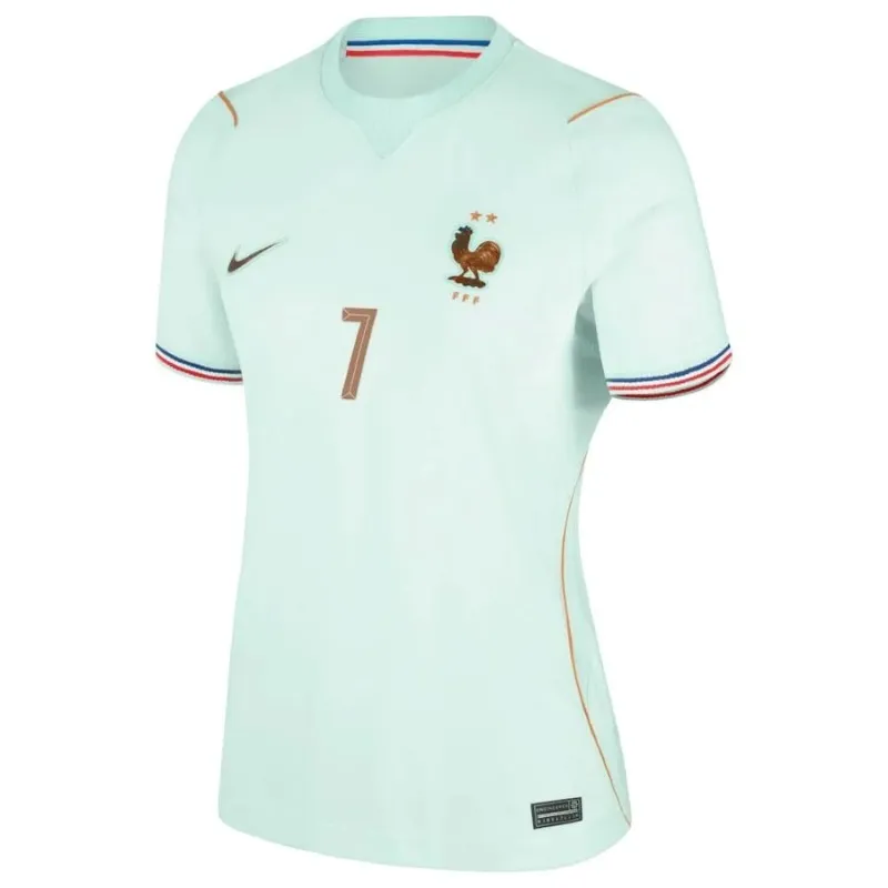 France DEMBELE Coupe du Monde 2026 maillot extérieur femme vert
