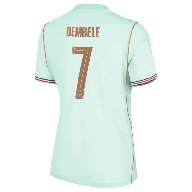 France DEMBELE Coupe du Monde 2026 maillot extérieur femme vert