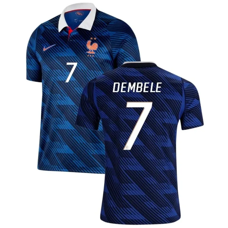 France DEMBELE Coupe du Monde 2026 maillot domicile bleu