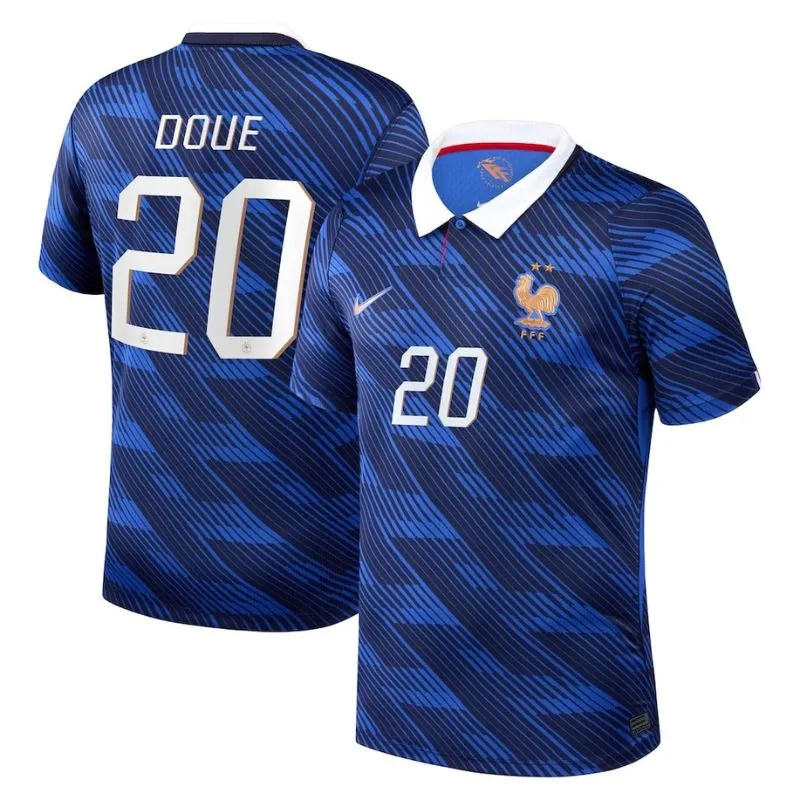 Frankreich DOUE WM 2026 Heimtrikot blau