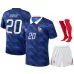 Frankreich DOUE WM 2026 Kinder Heimtrikot Set blau