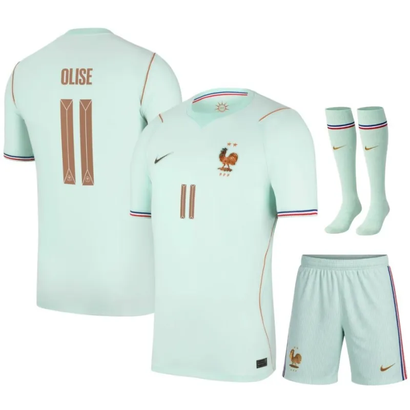 Kit Extérieur Enfant France OLISE 2026/27 Vert