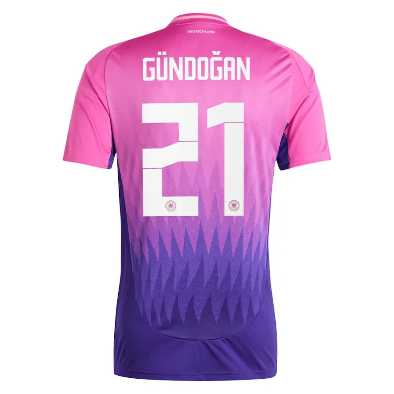 Ilkay Gündoğan's 2024/25 Away Kids' Kit - Pink