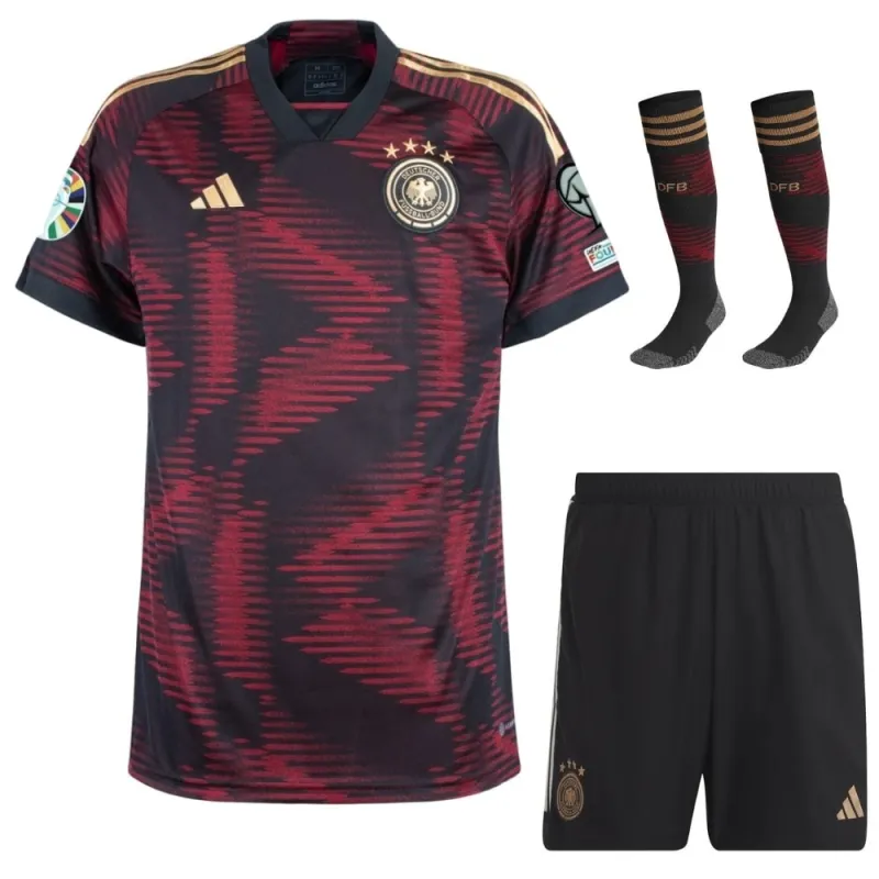 Germany's Euro 2024 Away Kids' Jersey Kit - Pink and Purple