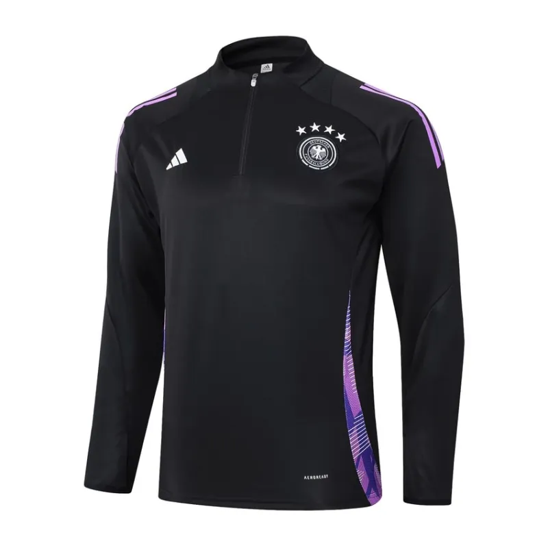 Abbigliamento sportivo + pantaloni della Germania 2024/25 - Nero