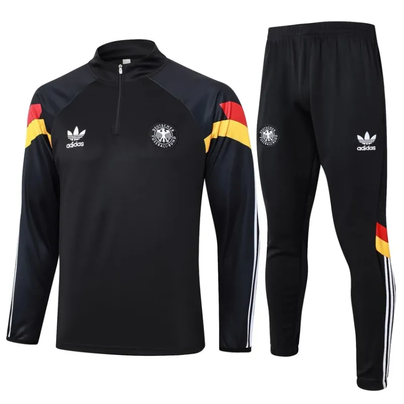 Ropa de deporte + pantalones de Alemania 2024/25 - Negro oscuro