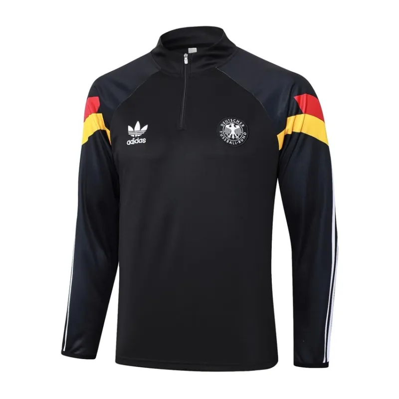 Ropa de deporte + pantalones de Alemania 2024/25 - Negro oscuro
