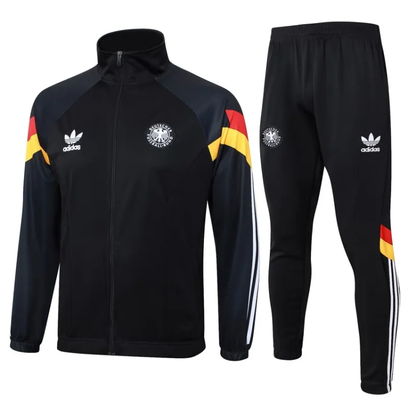 Veste de sport + pantalons de l'Allemagne 2024/25 - Noir