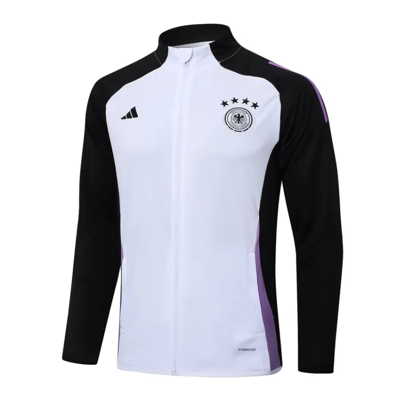 Veste de sport + pantalons de l'Allemagne 2024/25 - Blanc et Noir