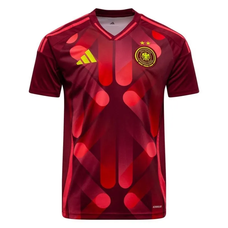 Camisa Visitante Alemania Masculina 2024 UEFA - Versión Fan - Rojo