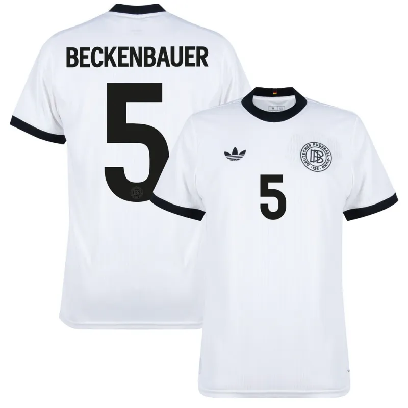 Maillot d'Allemagne 125e Anniversaire Beckenbauer - Version Supporter - Blanc