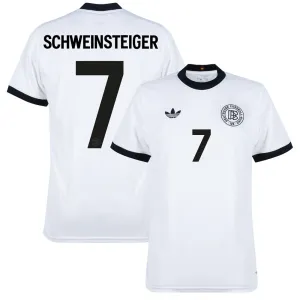 Maillot d'Allemagne 125e Anniversaire Schweinsteiger - Version Supporter - Blanc