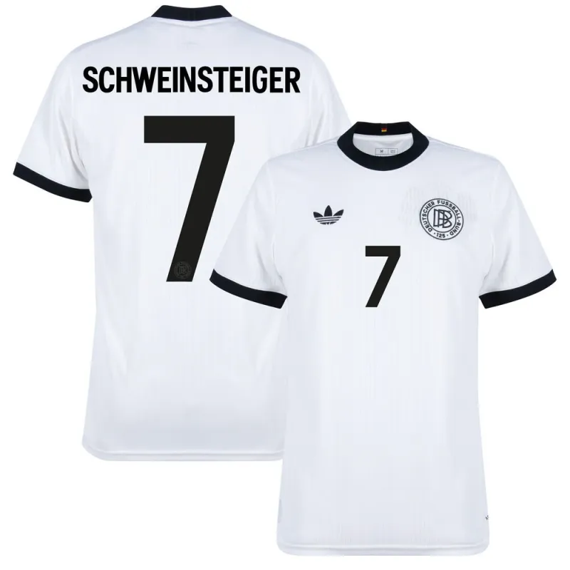 Maglia Germania 125° Compleanno Schweinsteiger - Versione Tifoso - Bianca