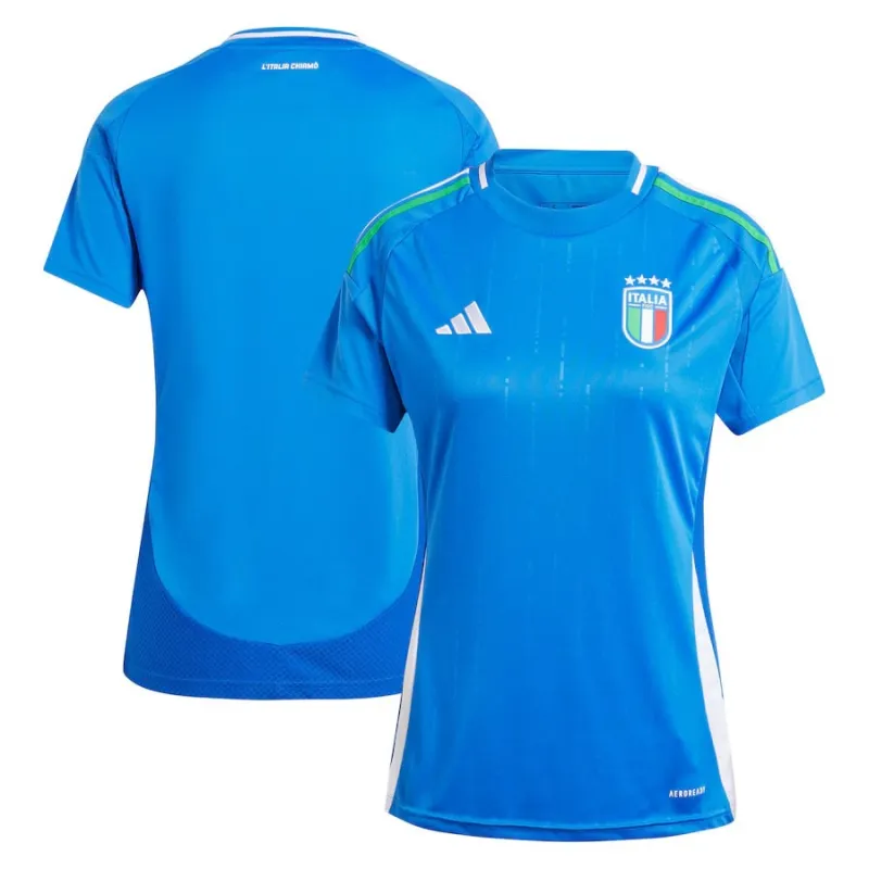 Le maillot domicile féminin de l'Italie 2024/25 - Bleu