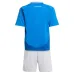 Il set di maglie per bambini di casa dell'Italia 2024/25 - Blu