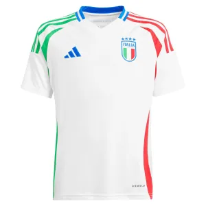 Italiens 2024/25 Auswärts-Kinder-Trikot - Weiß