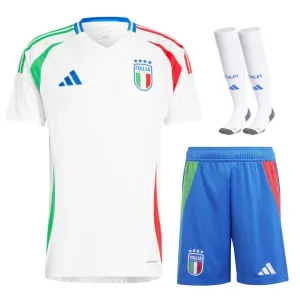 Italiens 2024/25 Auswärts-Kinder-Kit-Trikot - Weiß