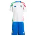 Il kit di maglio per bambini di trasferta dell'Italia 2024/25 - Bianco