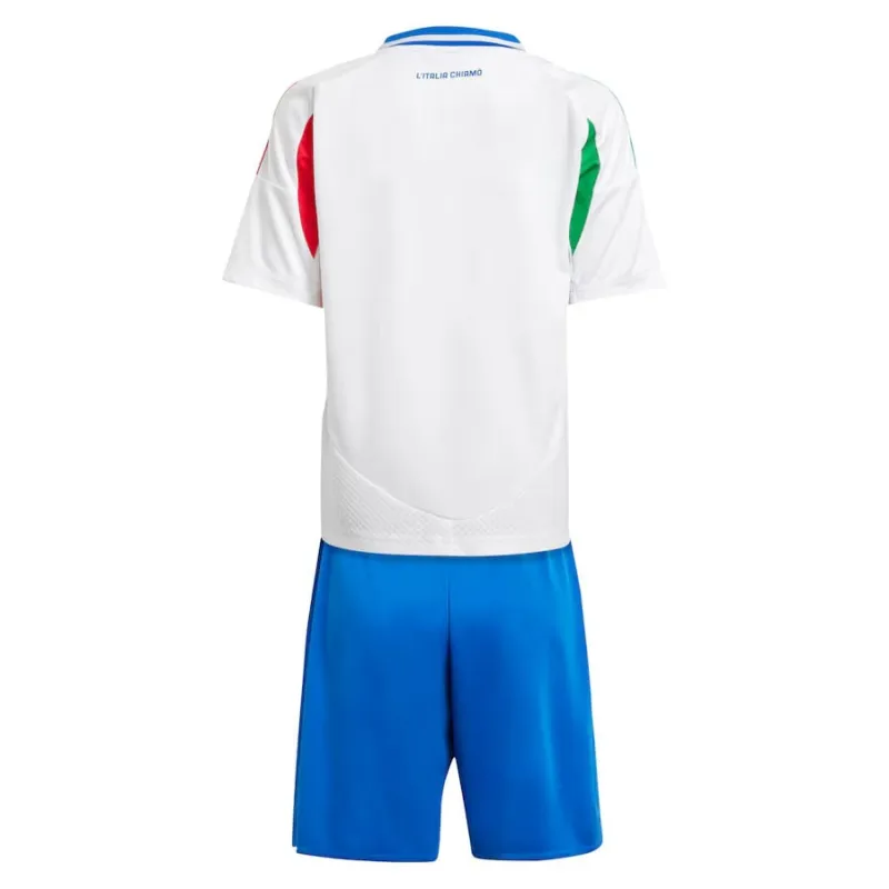Il kit di maglio per bambini di trasferta dell'Italia 2024/25 - Bianco