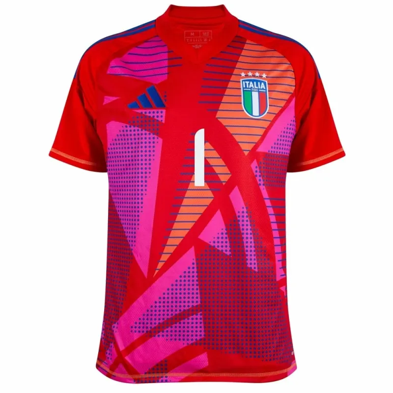 Il maglio del portiere per i bambini dell'Italia 2024/25 di Donnarumma - Rosso