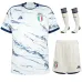 Il kit di maglio per bambini d'effectif extérieur dell'Italia 2023/24 - Bianco