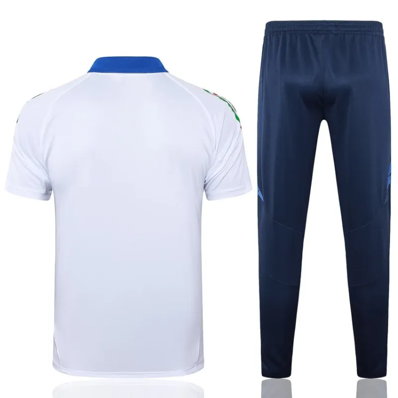 Ropa de deporte POLO + pantalones de Italia 2024/25 - blanco