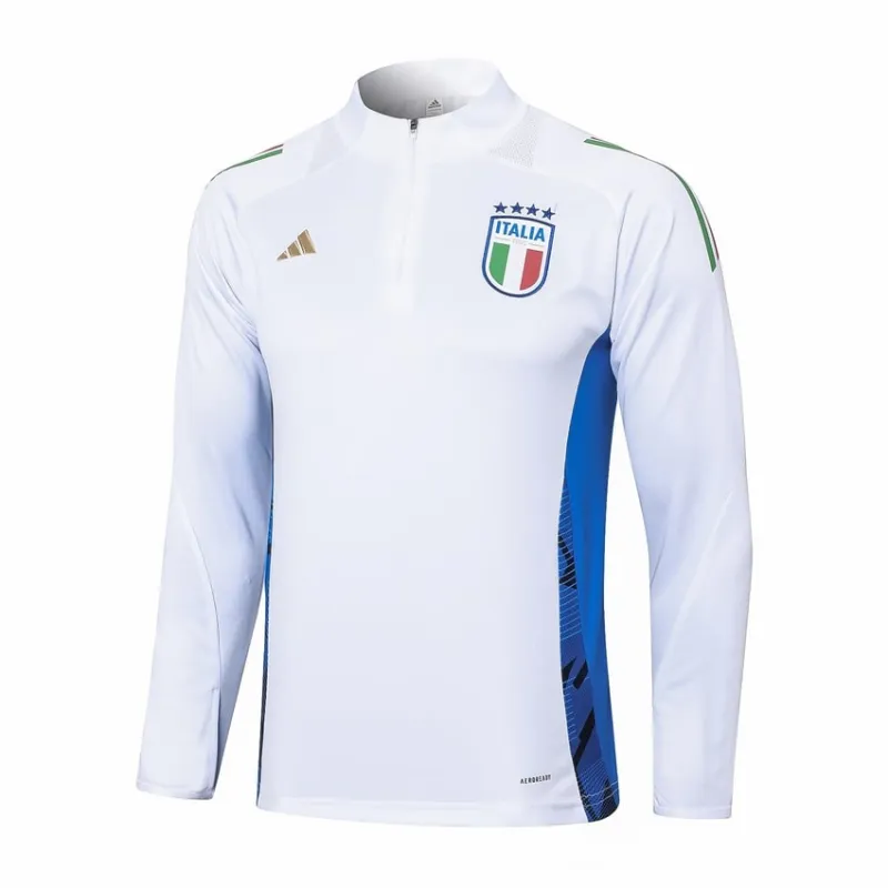 Italy's 2024/25 long-sleeved sportswear + pants - white
