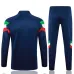 Traje de deporte de manga larga + pantalones de Italia 2024/25 - azul oscuro