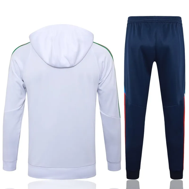 Italienische Hooded-Sportkleidung + Hosen 2024/25 - weiß