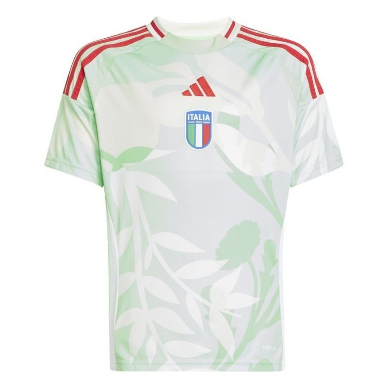 Italien 2024 EURO Auswärts Kinder-Trikot Hellgrün