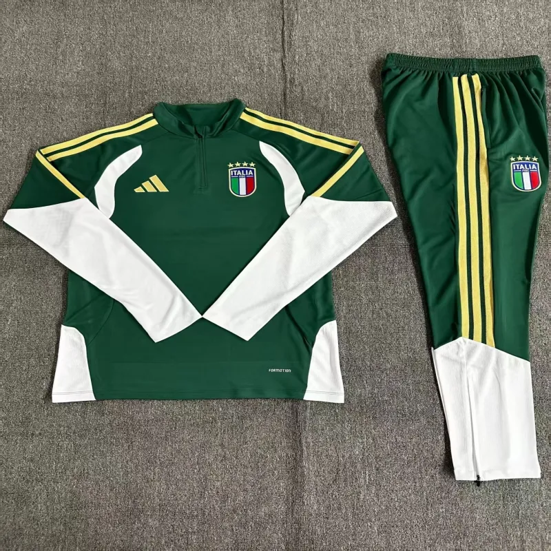 Italie 2026/27 Ensemble Sport Enfant vert