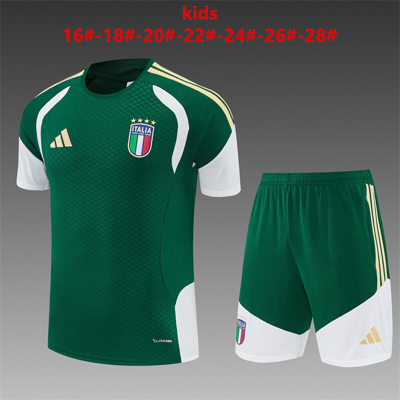 Italien 2026/27 Kinder Trainingsanzug grün